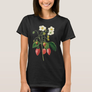 Vintage Fruit Berries Food Strawberries by Redoute T-Shirt