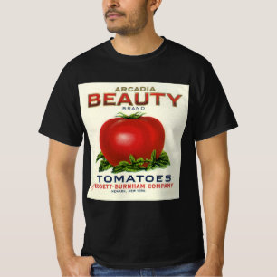 Vintage Fruit Crate Label, Arcadia Beauty Tomatoes T-Shirt