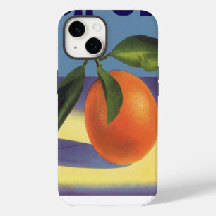 Vintage Fruit Crate Label Art, Juciful Oranges iPhone Case