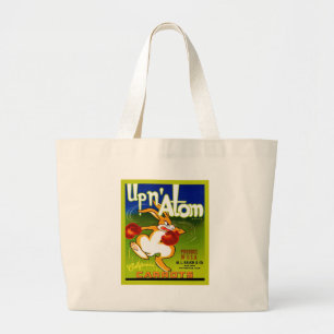 Vintage Fruit Crate Label Large Tote Bag