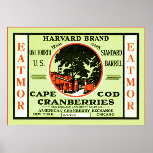 Vintage Fruit Crate Label Poster