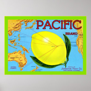 Vintage Fruit Crate Lable Poster