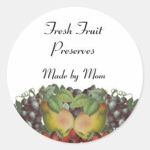 Vintage Fruit Custom Canning Label