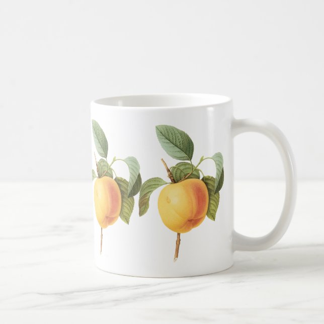 Vintage Fruit Food, Calville Apple by Redoute Coffee Mug (Right)
