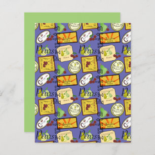 Vintage Fruit Labels Scrapbook Paper Sheet