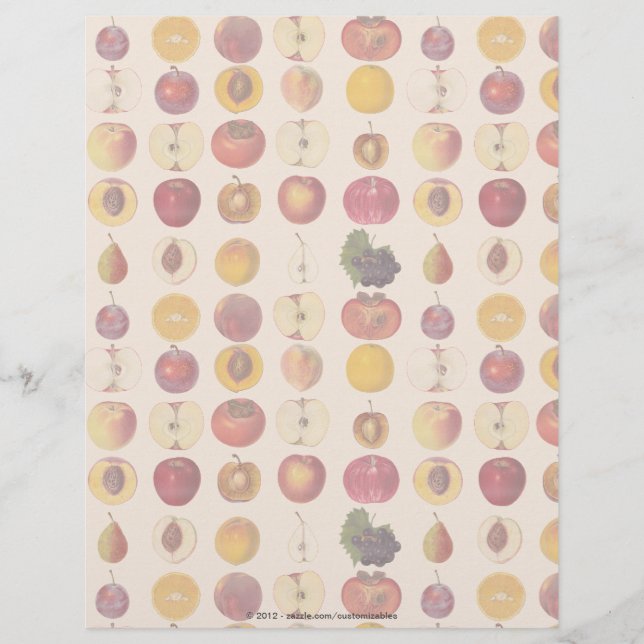 Vintage Fruit Pattern (Front)