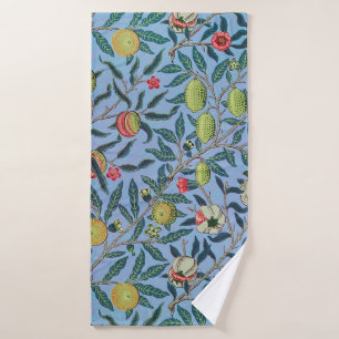 Vintage Fruit Pomegranate Ornament Illustration Bath Towel