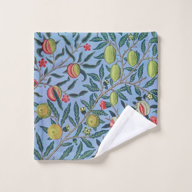 Vintage Fruit Pomegranate Ornament Illustration Wash Cloth (Wash Cloth)