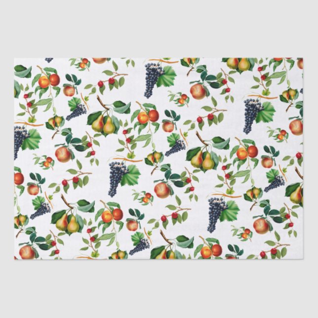 Vintage Fruit Tissue Paper (Front)