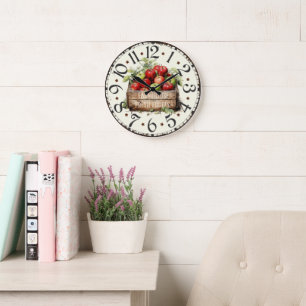 Vintage Fruit Wall Clock