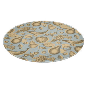 Vintage fruits pattern cutting board