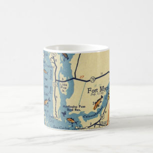 Vintage Ft. Myers Map Coffee Mug