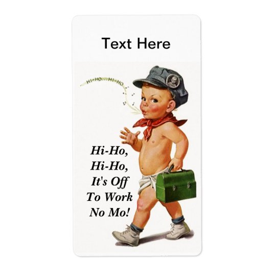 Vintage Fun Hi-Ho Whistler Work Retirement Labels