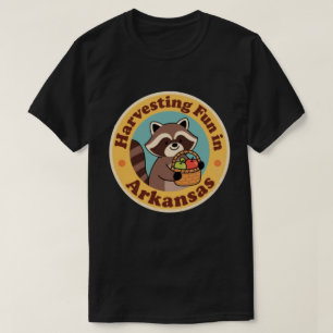 Vintage Fun in Arkansas Raccoon Harvesting T-Shirt