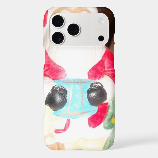 Vintage Fun Santa with Snow | Nostalgic Holiday Ar (Back)