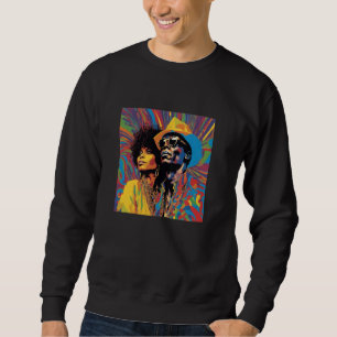 Vintage Funk Soul Music, Brotha, Sista Retro 60s 7 Sweatshirt