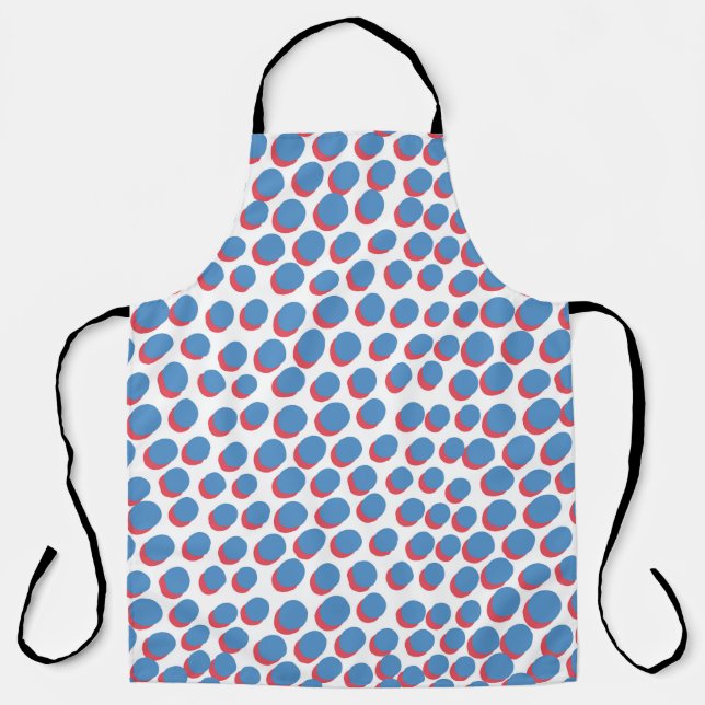 vintage funky retro seamless pattern. Seamless vin Apron (Front)
