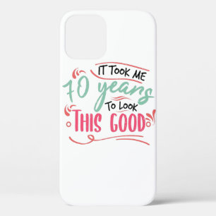 vintage Funny 70 years old saying quote iPhone 12 Pro Case