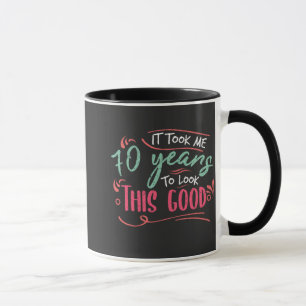 vintage Funny 70 years old saying quote Mug