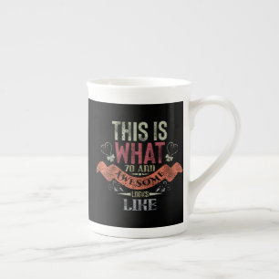 vintage Funny 70 years old saying quote saying Bone China Mug