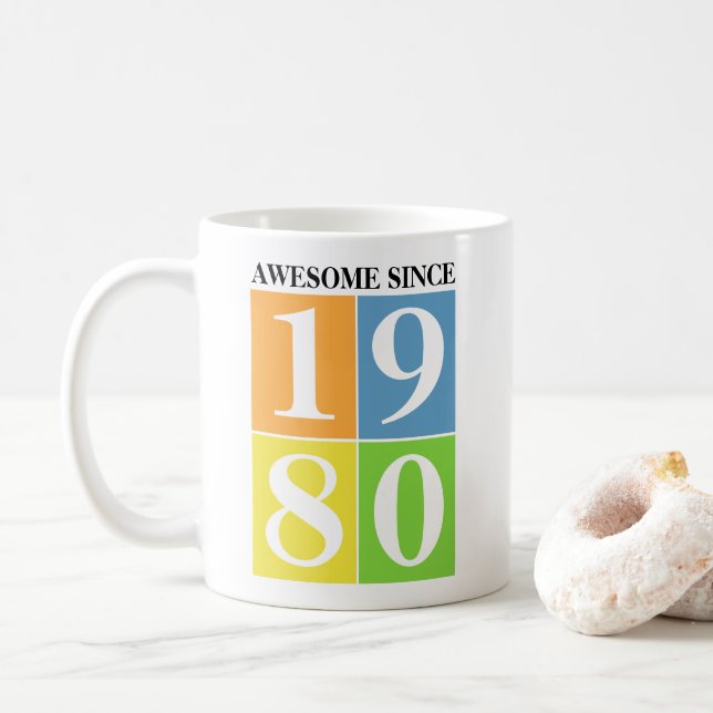 Vintage Funny Birthday  Coffee Mug (With Donut)