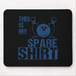 Vintage Funny Bowling League Team This Is My Spare Mouse Pad