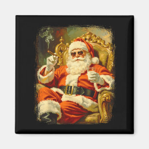 Vintage Funny Cool Big Boss Santa  Magnet