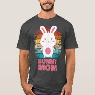 Vintage funny cute bunny mum quote kawaii bunny mo T-Shirt