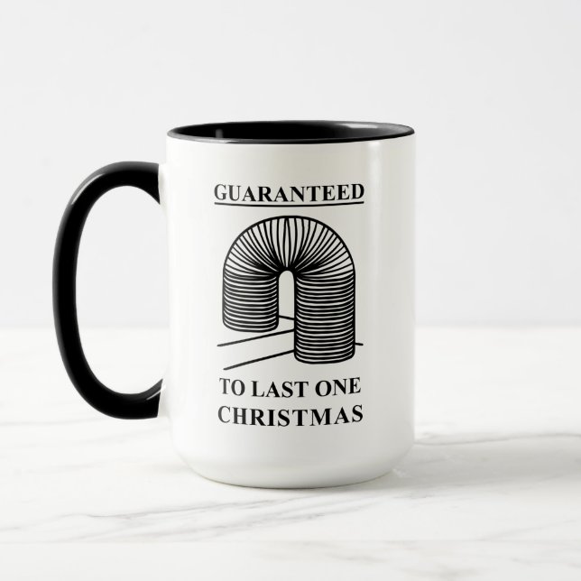 Vintage Funny Dad Christmas Quote Broken Toy Mug (Left)