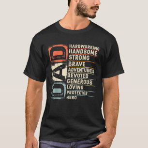 Vintage Funny Definition of Dad Retro Meme Joke Fa T-Shirt