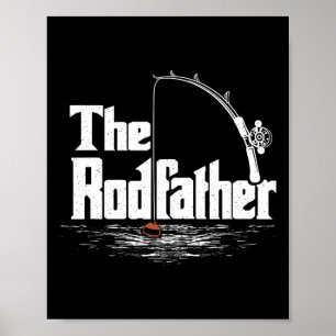 Vintage Funny Fishing - The Rodfather Poster