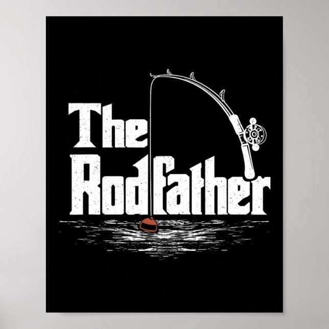 Vintage Funny Fishing - The Rodfather  Poster (Front)