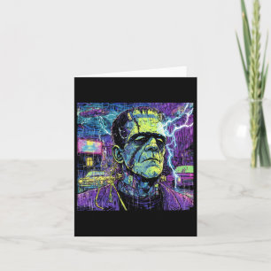 Vintage Funny Frankenstein Monster Lovers Spooky H Card