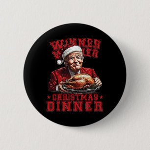 Vintage Funny Humourous Trump Winner Winner Christ 6 Cm Round Badge