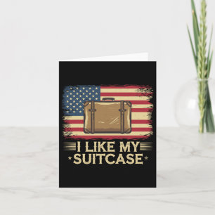 Vintage Funny I Like My Suitcase Trump Meme 1  Card