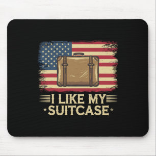 Vintage Funny I Like My Suitcase Trump Meme  Mouse Pad