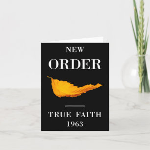 Vintage Funny New Order True Faith Music  Card