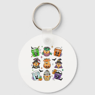 Vintage Funny Nuggets Meal Bucket Halloween Spooky Key Ring