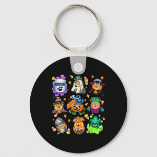Vintage Funny Nuggets Meal Bucket Halloween Spooky Key Ring