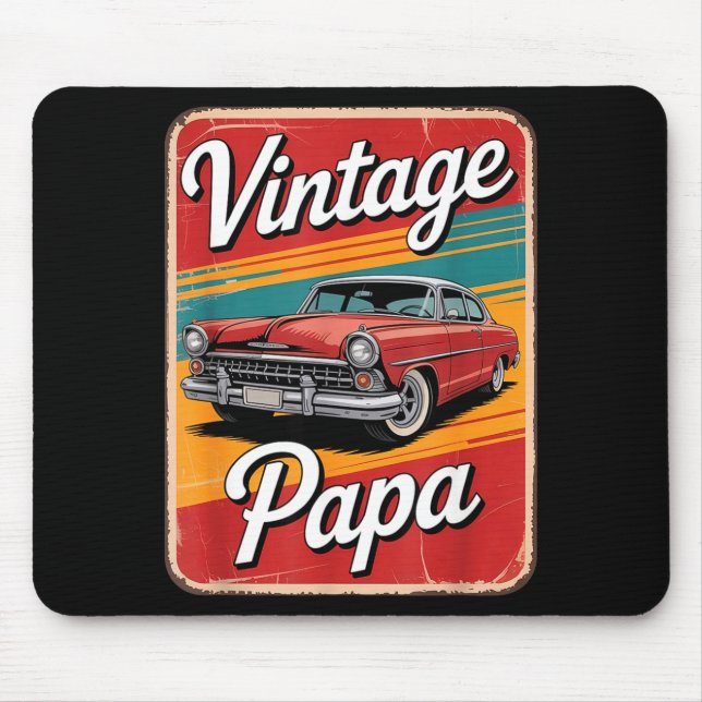 Vintage Funny Papa  Mouse Pad (Front)