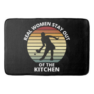 Vintage Funny Pickleball Women Bath Mat
