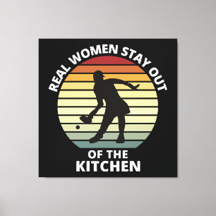 Vintage Funny Pickleball Women Canvas Print