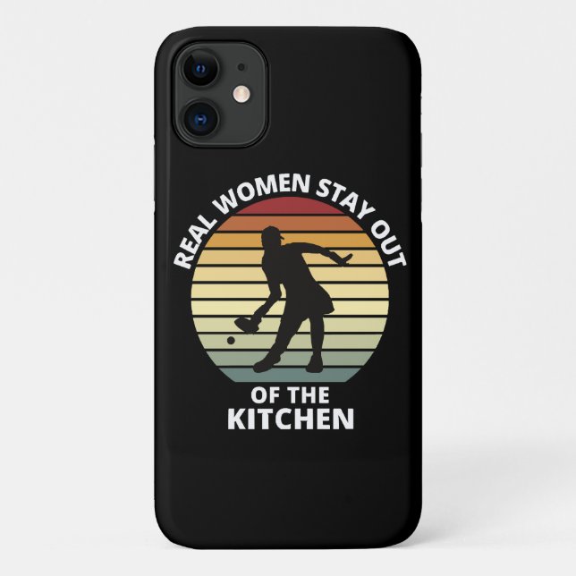 Vintage Funny Pickleball Women Case-Mate iPhone Case (Back)