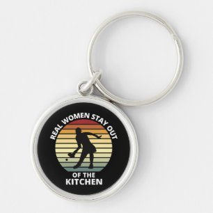 Vintage Funny Pickleball Women Key Ring