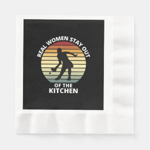 Vintage Funny Pickleball Women Napkin