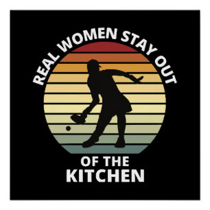 Vintage Funny Pickleball Women Poster