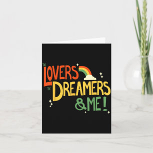 Vintage Funny Quote Lovers Dreamers And Me Retro G Card