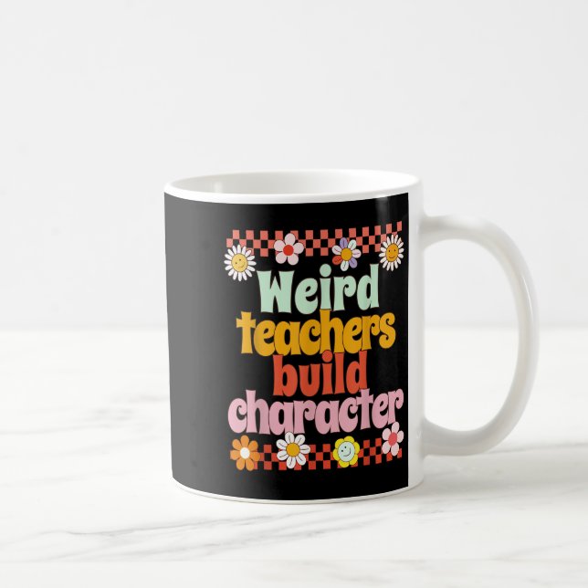 Vintage Funny Retro Motivational Teacher Retro  Coffee Mug (Right)