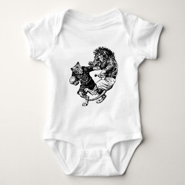 vintage funny rugby baby bodysuit (Front)