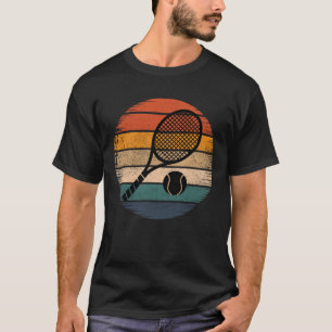 Vintage Funny Tennis Retro Serve Smash Racket Cour T-Shirt